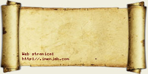 Una Jakovljević vizit kartica